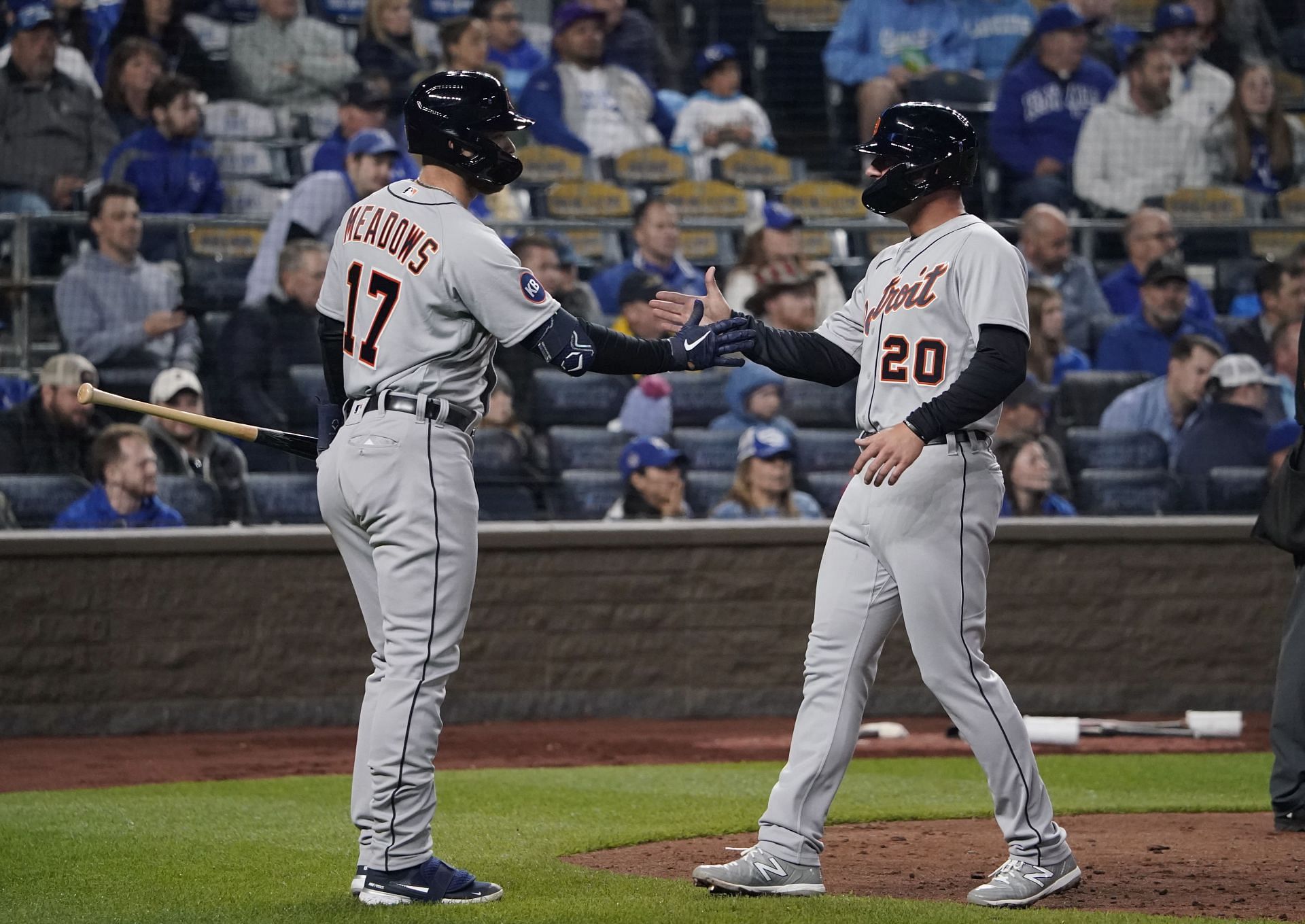 Austin Meadows (L) with Spencer Torkelson (R)