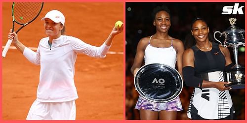 Iga Swiatek joins great company in the Williams sisters as she becomes third-youngest player to win 20 or more matches in a row in the 2000s.