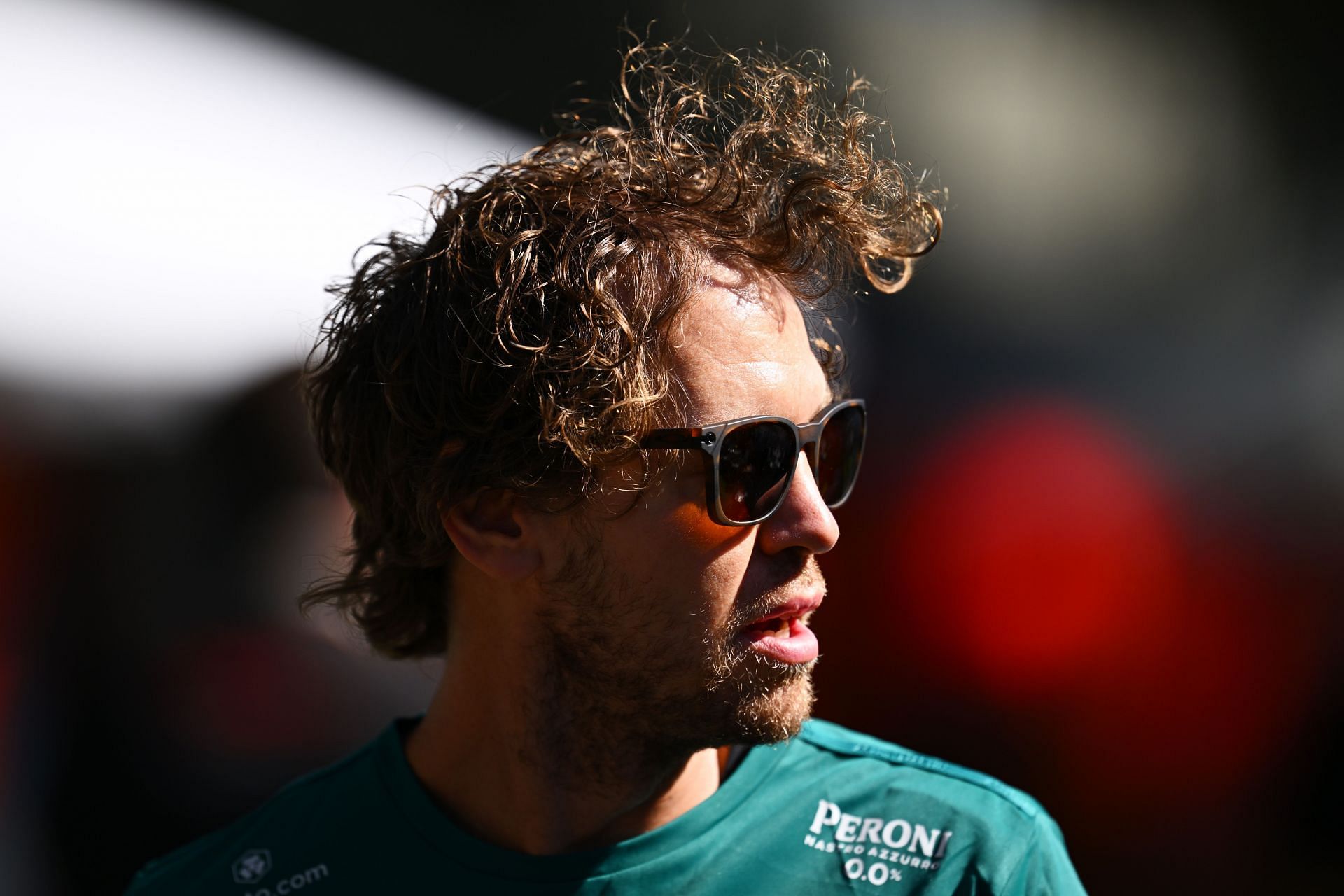 Sebastian Vettel looks on in the Paddock prior to practice ahead of the F1 Grand Prix of Australia at Melbourne Grand Prix Circuit on April 08, 2022 in Melbourne, Australia. (Photo by Clive Mason/Getty Images)