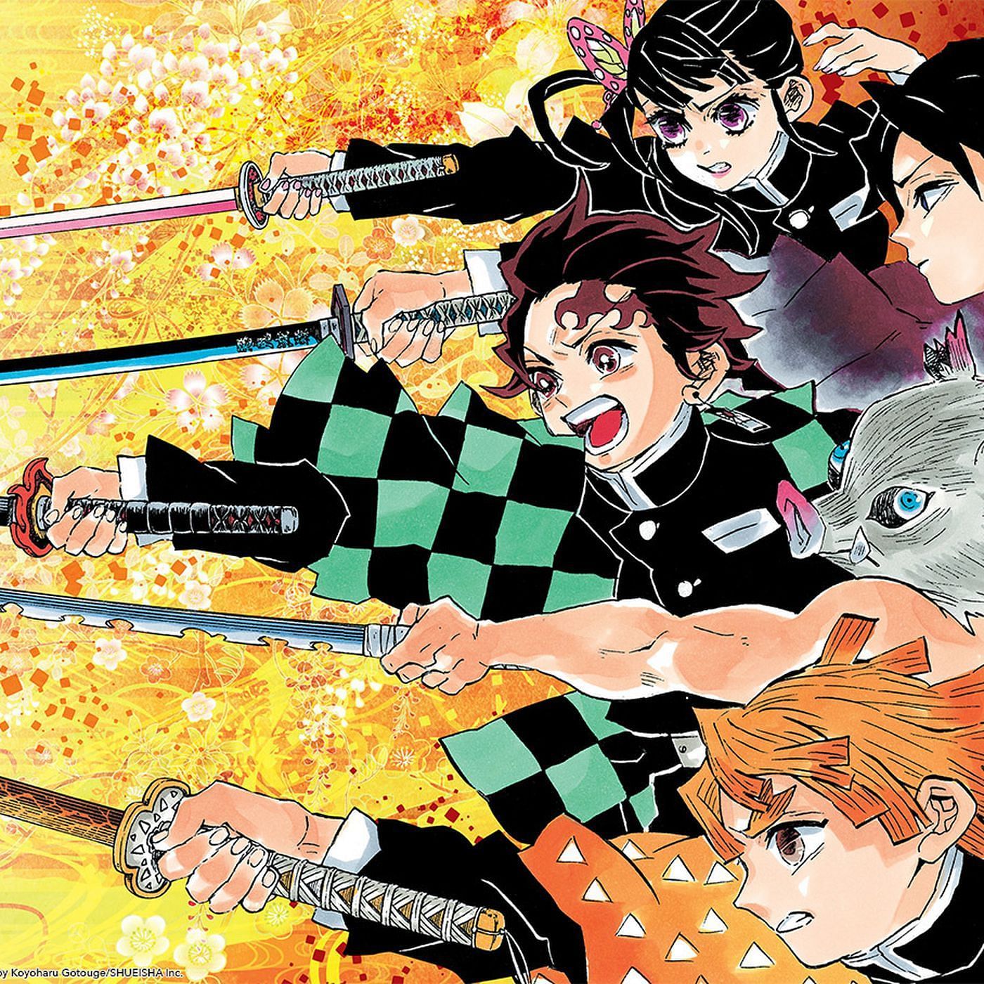 The Demon Slayer manga (Image via Koyoharu Gotouge)