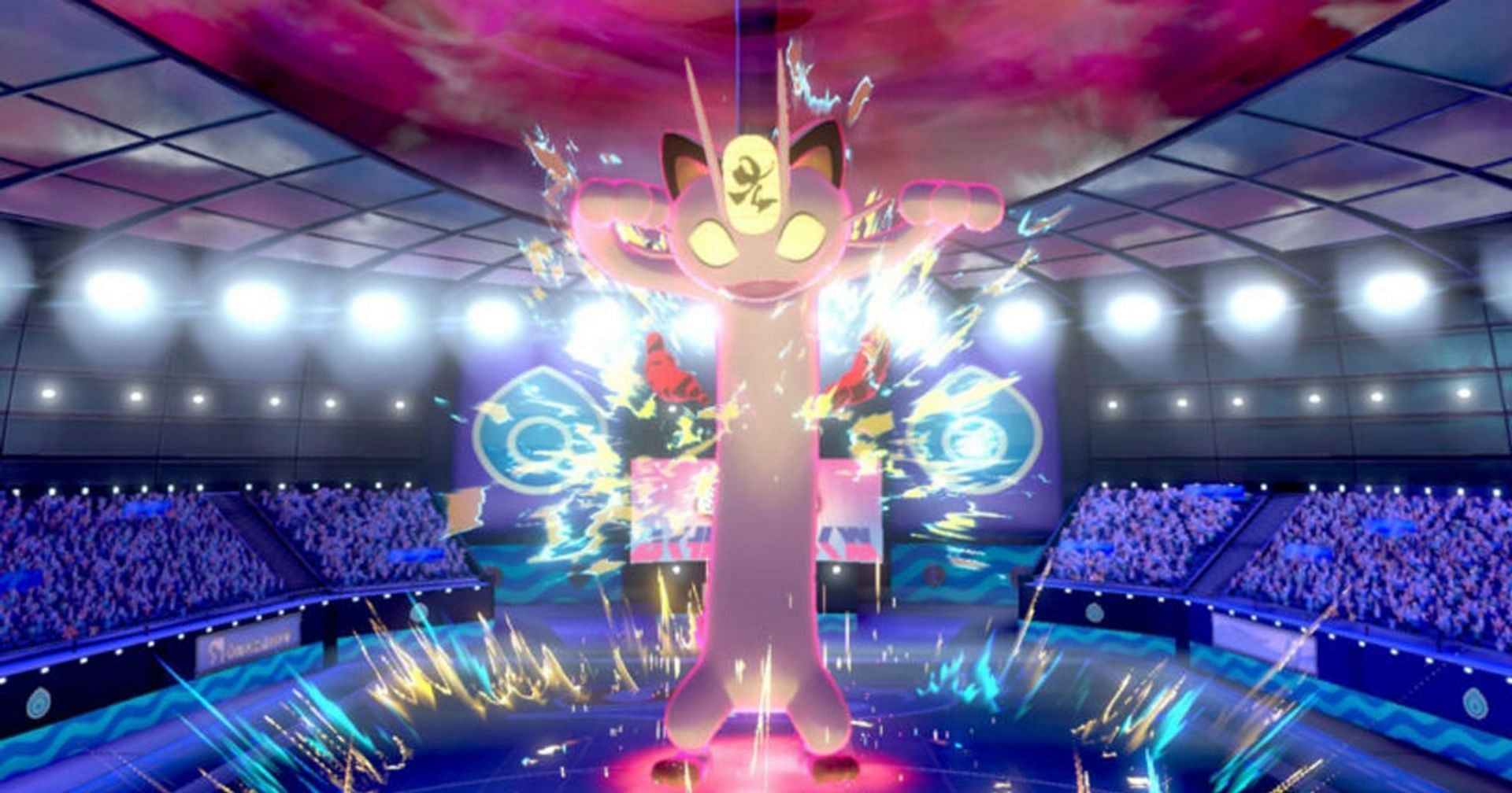 G-Max Meowth as it appears in Pokemon Sword and Shield (Image via The Pokemon Company)