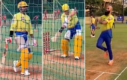 [Watch] CSK players toil hard in nets ahead of crucial clash against SRH in IPL 2022