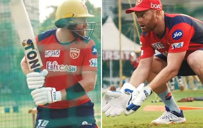 [Watch] PBKS' Jonny Bairstow sweats it out in the nets ahead of clash against GT