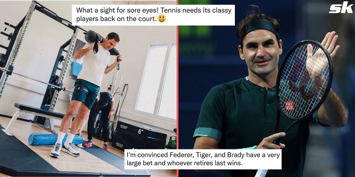 Twitter exploded at the sight of &lt;a href=&#039;https://www.sportskeeda.com/player/roger-federer&#039; target=&#039;_blank&#039; rel=&#039;noopener noreferrer&#039;&gt;Roger Federer&lt;/a&gt;&#039;s latest updates from training