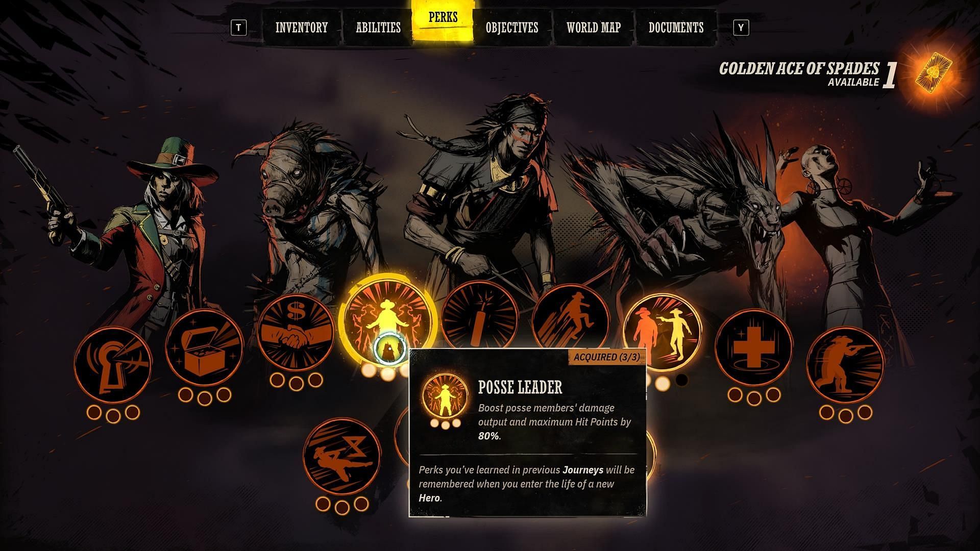 A look at the Perks page (Image via Devolver Digital)