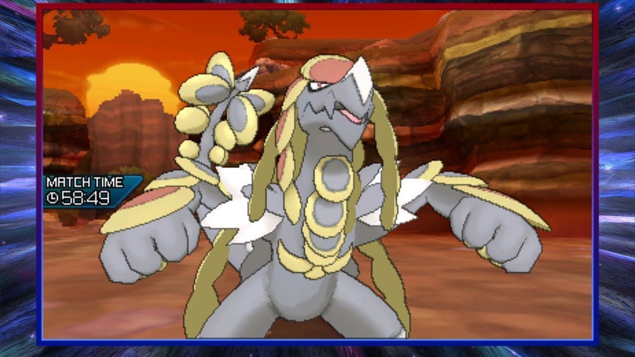 Kommo-o can sweep teams after a Clangorous Soulblaze (Image via Game Freak)