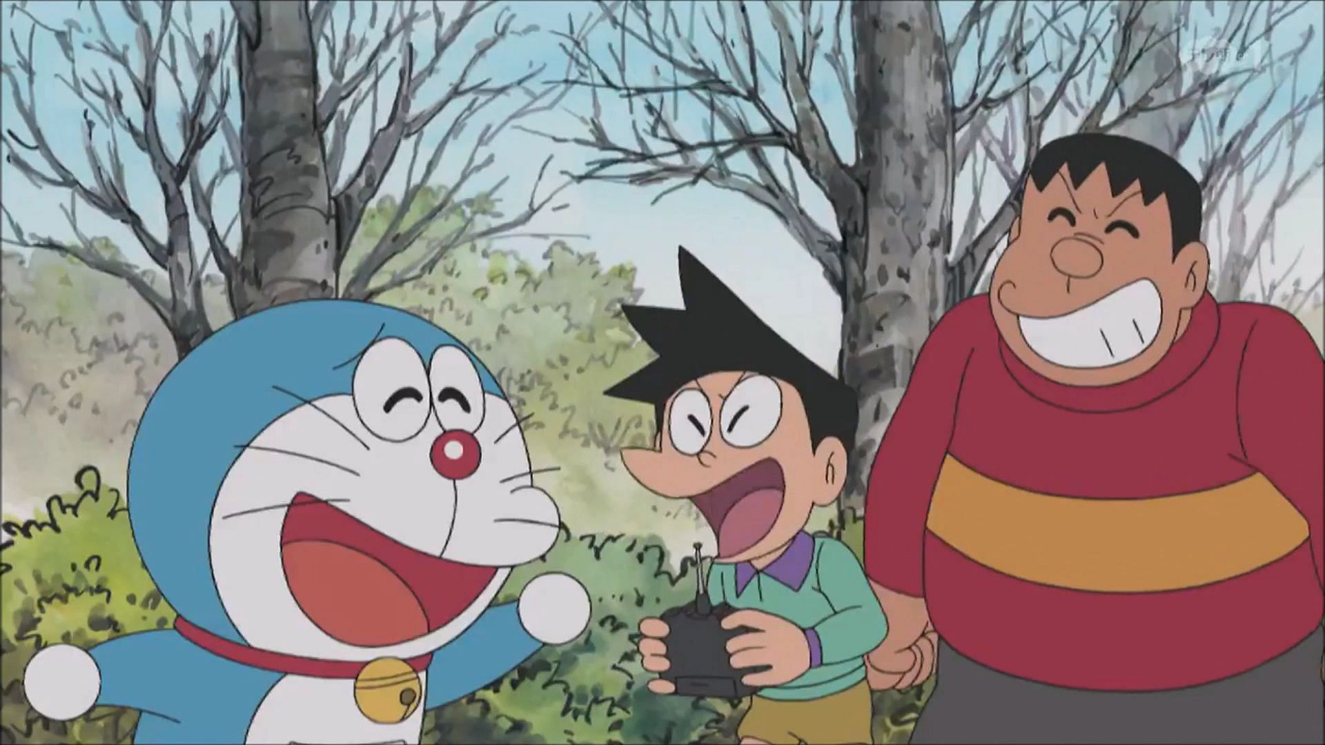 A screenshot from one of the various Doraemon anime adaptations (Image via Shogakukan)
