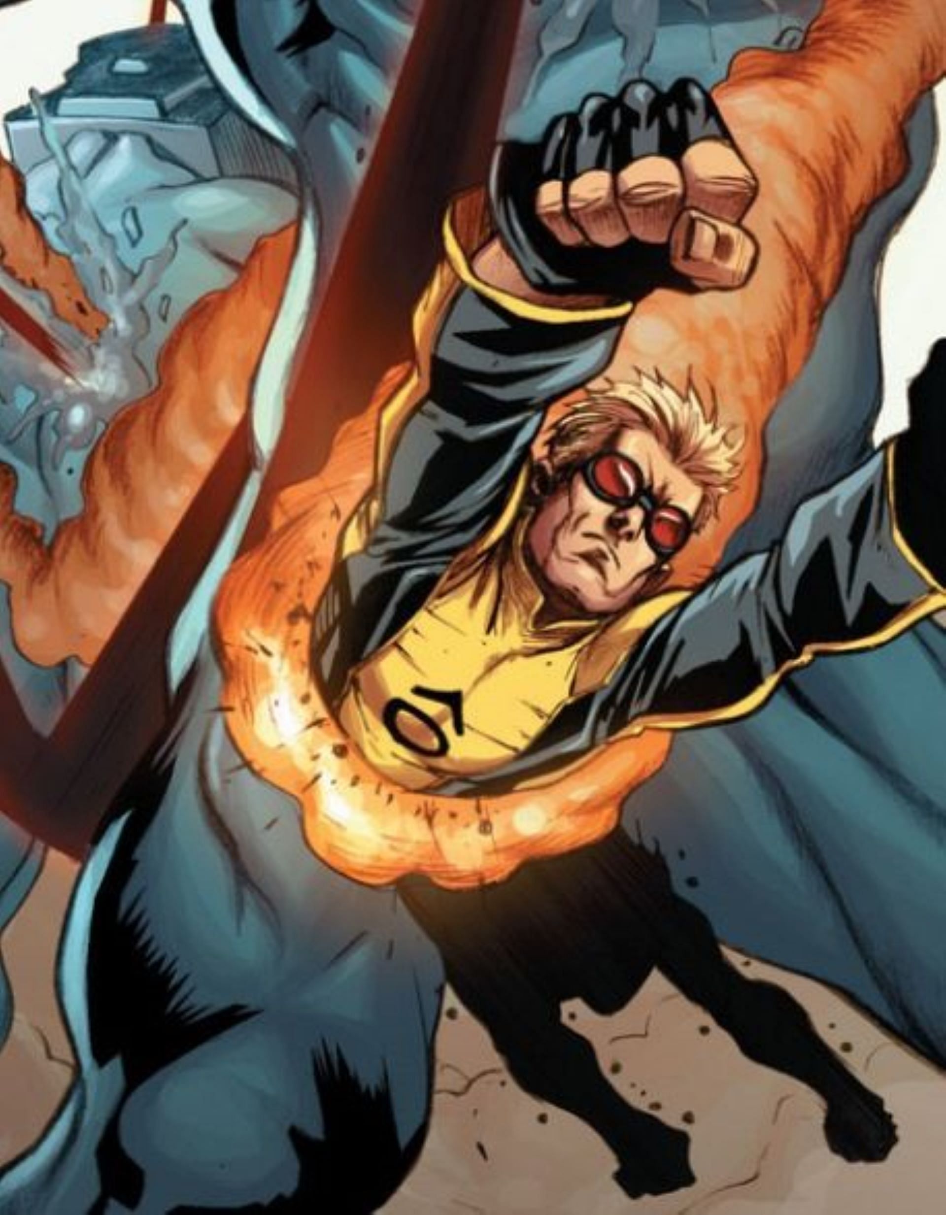 Cannonball joined the group with the Sunspot (Image via Marvel)