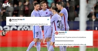 Twitter erupts as Barcelona secure late victory against Levante
