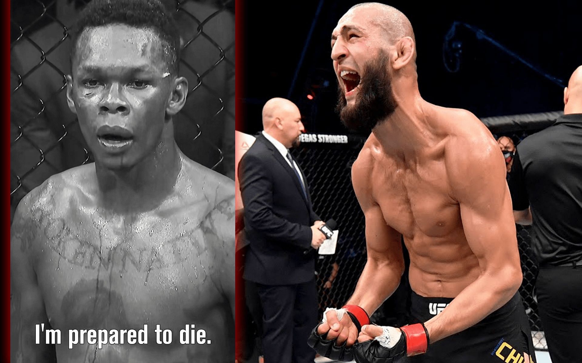 Israel Adesanya and Khamzat Chimaev [Image courtesy - UFC on YouTube]