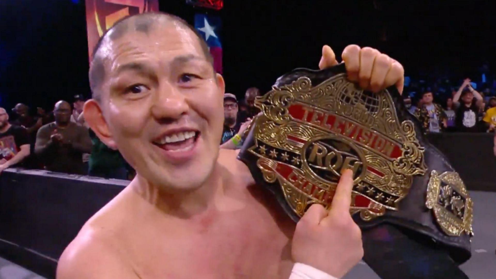 Minoru Suzuki captured the ROH TV title at Supercard of Honor 2022