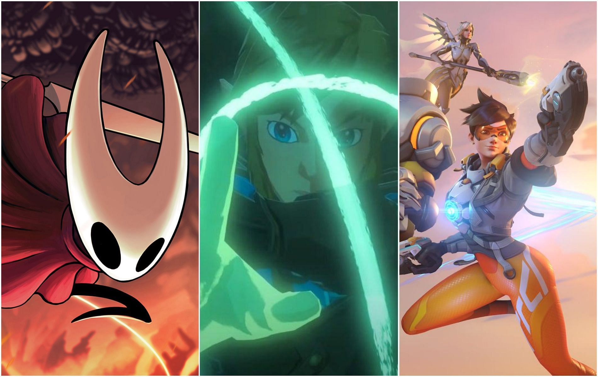 These are some of the biggest games of 2023 and beyond, with a hype-train that isn&#039;t stopping until launch (Images via Team Cherry/Nintendo/Blizzard)