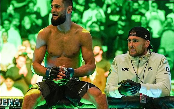 Darren Till reveals how the viral cage-top moment with Khamzat Chimaev at UFC 273 came about
