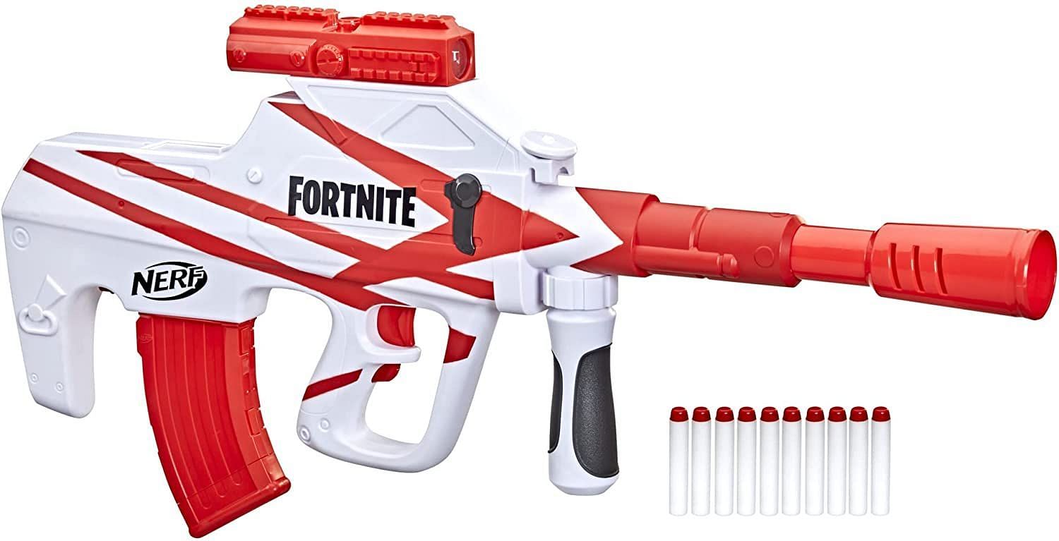 The B-AR Motorized Dart Blaster (Image via Epic Games/Nerf)