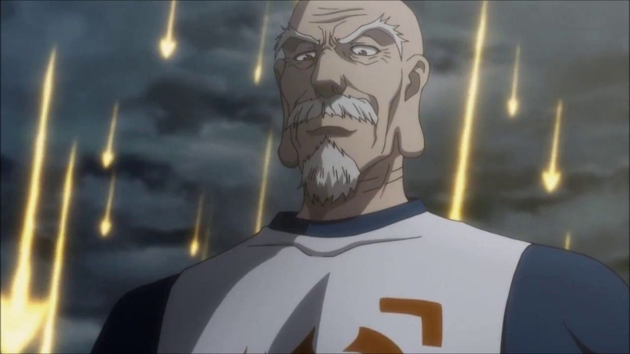 Netero as he appears during the chimera ant raid (Image via Madhouse)