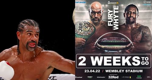 Haye (left) and Fury vs. Whyte (right) [Fury-Whyte via Instagram: @frank_warren_official]