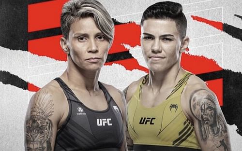 Amanda Lemos and Jessica Andrade [Image courtesy: @MmaUnhinged on Twitter]