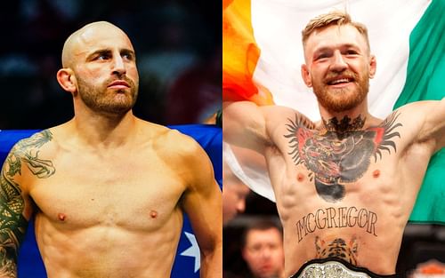 Alexander Volkanovski (left) and Conor McGregor (right) (Images via Getty)