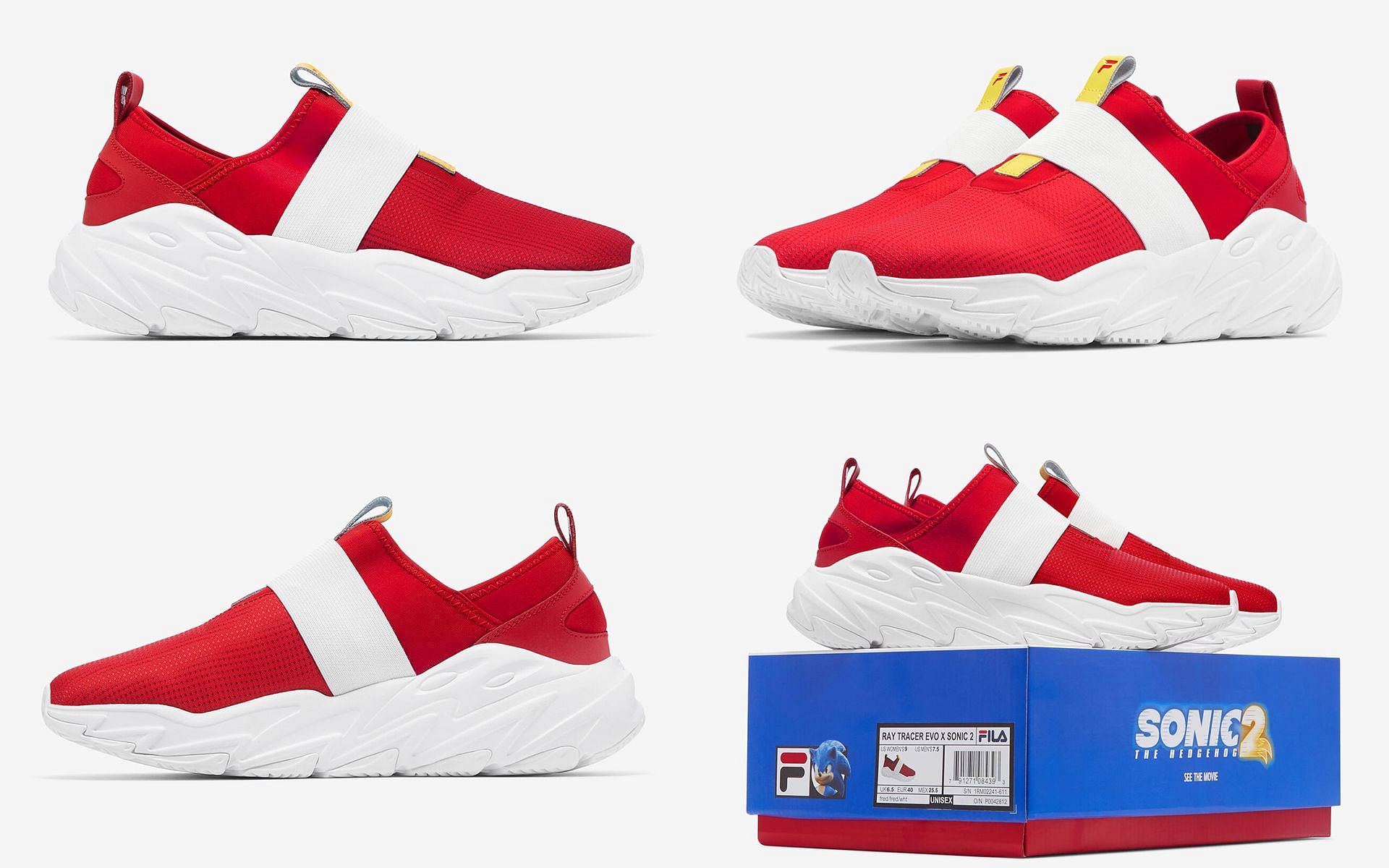 Where buy Fila x Sonic the Hedgehog 2 sneakers? release and more