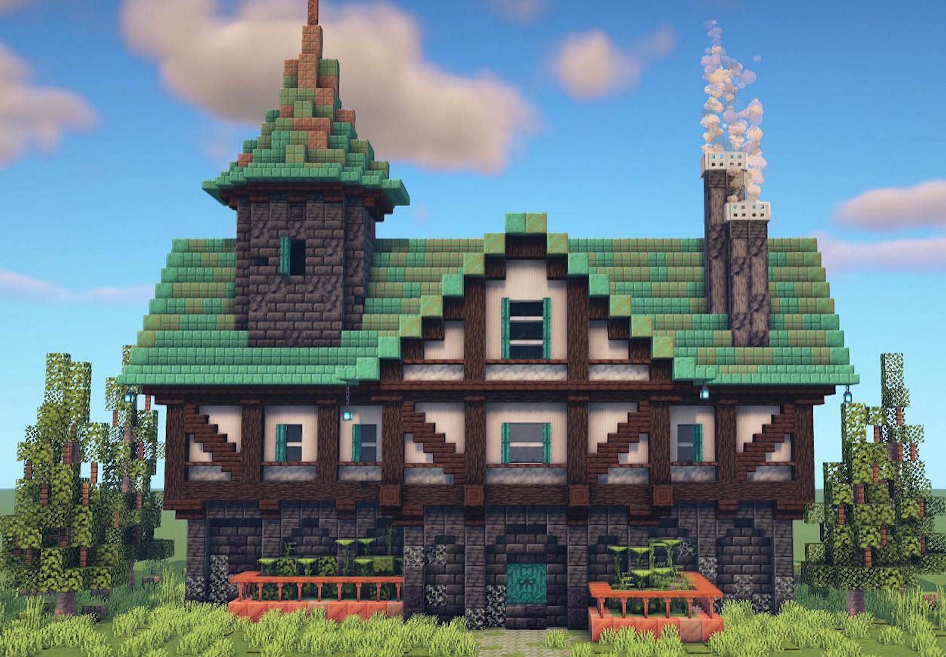 Tudor house design [Image via u/Swordself_MC on Reddit]