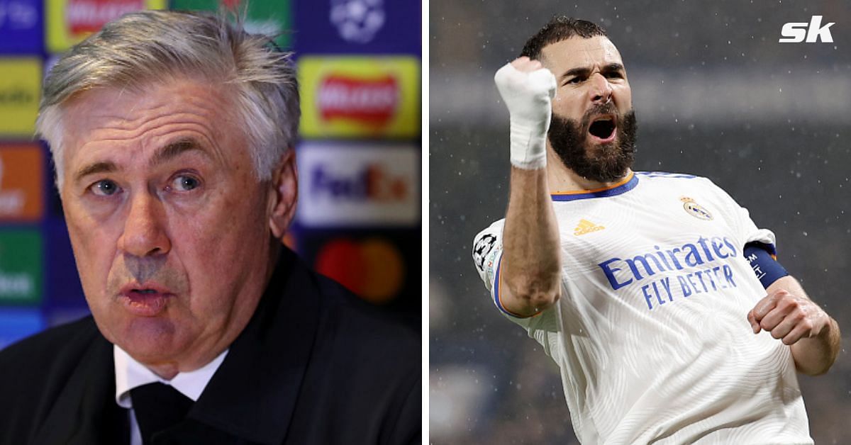 Real Madrid manager Carlo Ancelotti on Karim Benzema after his hat-trick against Chelsea