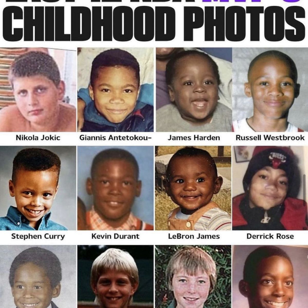 Photos: Top 10 Childhood Pictures Of Nba Superstars Feat. Lebron James, Steph  Curry, Michael Jordan, And More