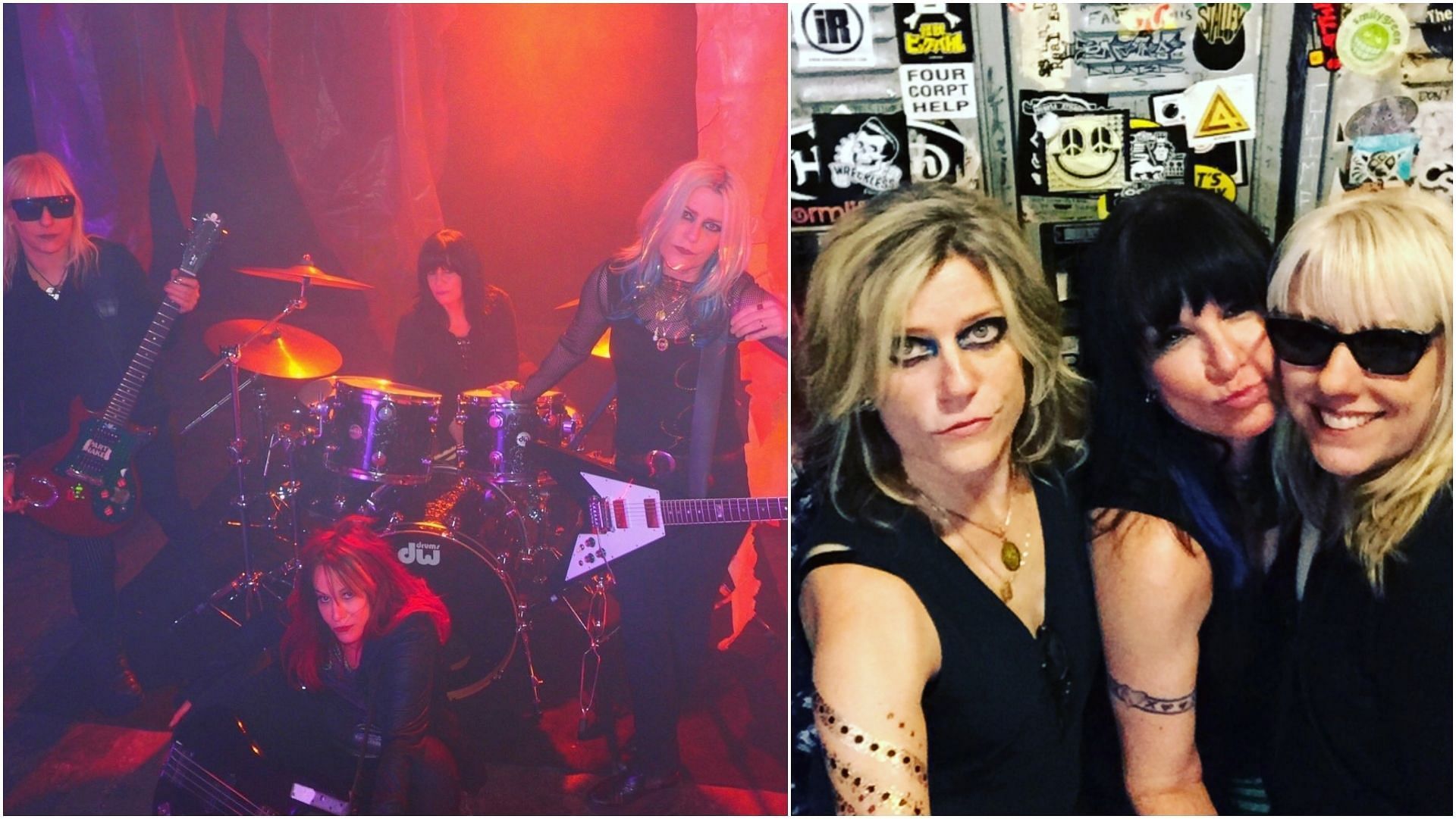 L7 is slated to perform for their Bricks Are Heavy tour slated for October 30. (Images via Instagram / L7)