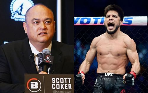 Scott Coker (left) and Henry Cejudo (right) [Images courtesy of Getty]