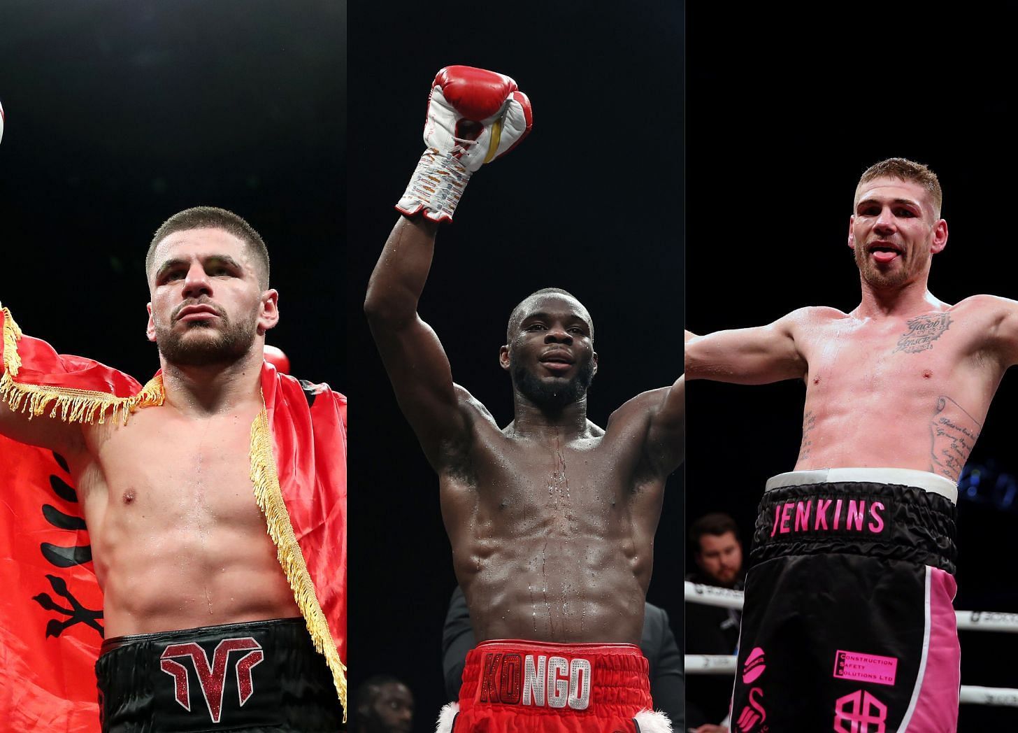 Florian Marku (left), Chris Kongo (center), Chris Jenkins (right)