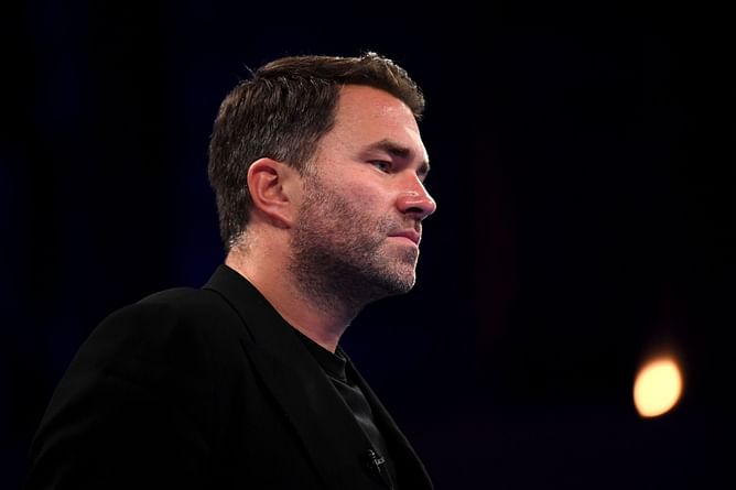 "You are such a clown" - Eddie Hearn rips into reporter for not stating facts