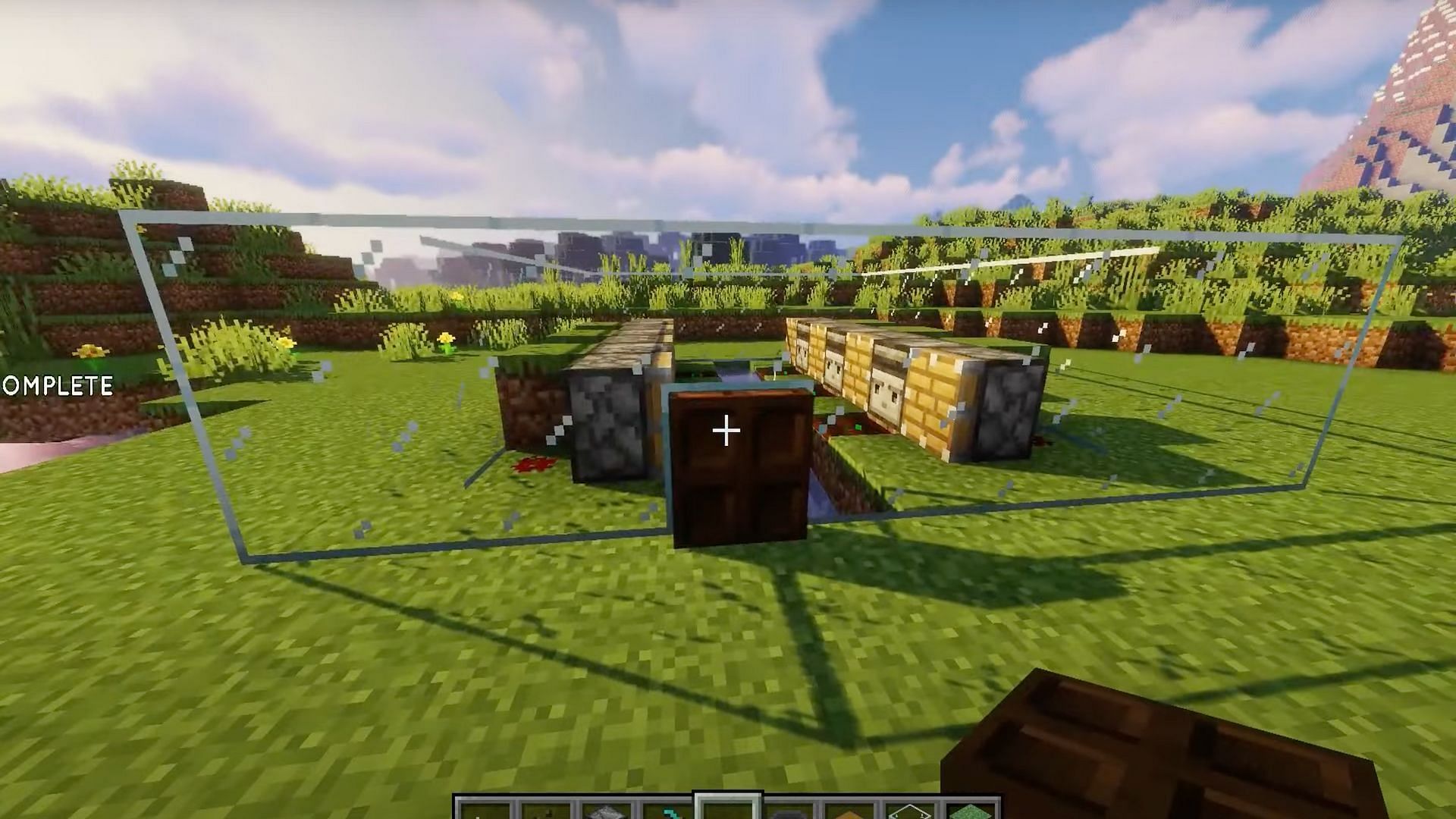 Players should surround the farm with a wall to ensure that it is protected and contained (Image via NaMiature/YouTube)