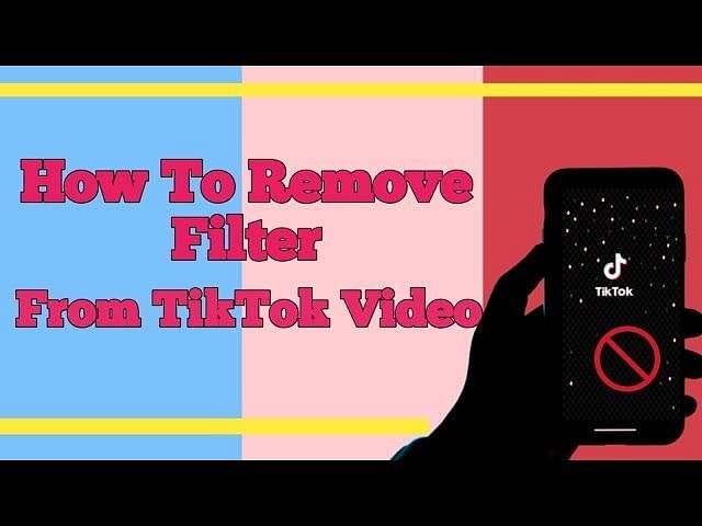 How to remove tiktok filter