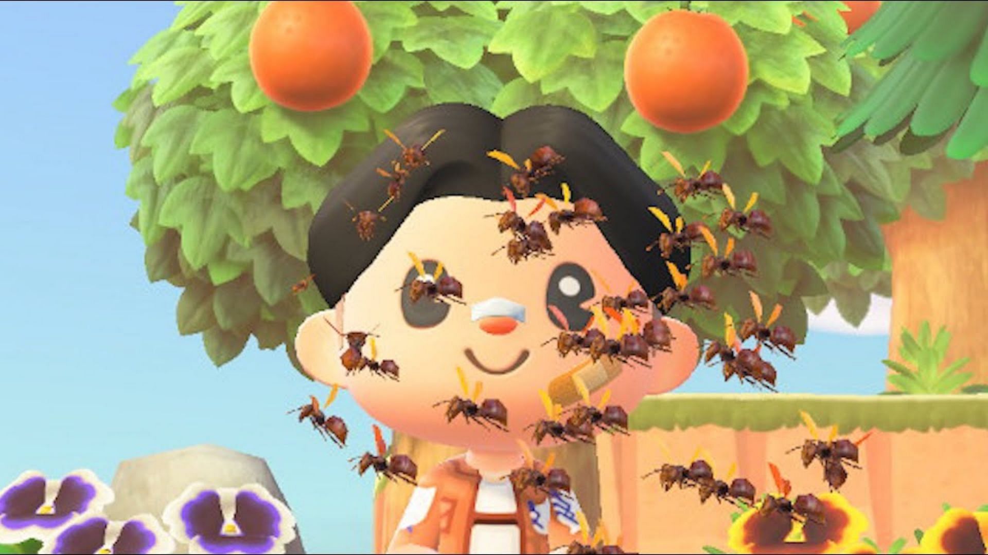 Animal Crossing: New Horizons players can try to avoid getting stung by wasps using this method (Image via seven toad/YouTube)