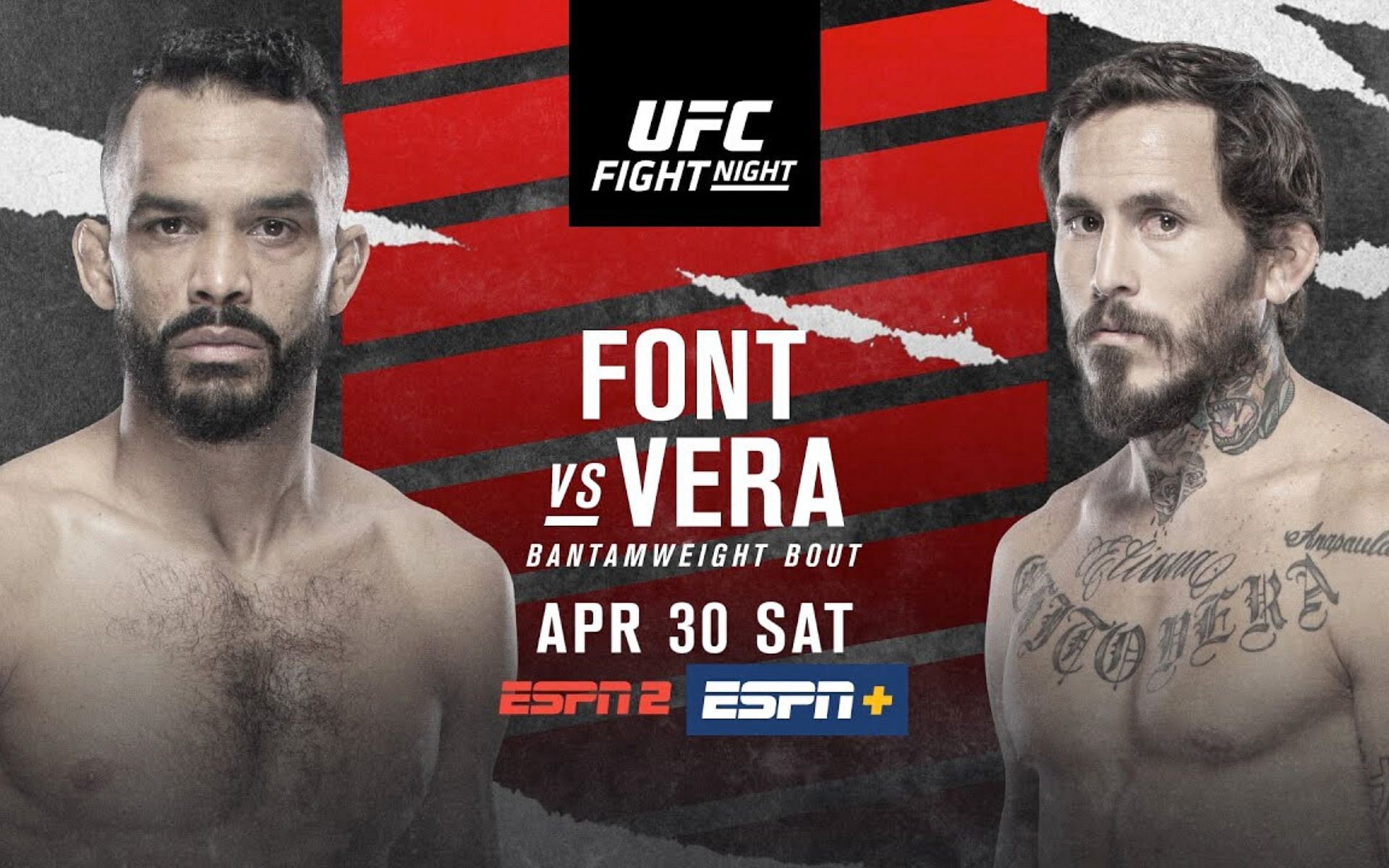 UFC Fight Night: Font vs. Vera [Image courtesy: UFC via YouTube]