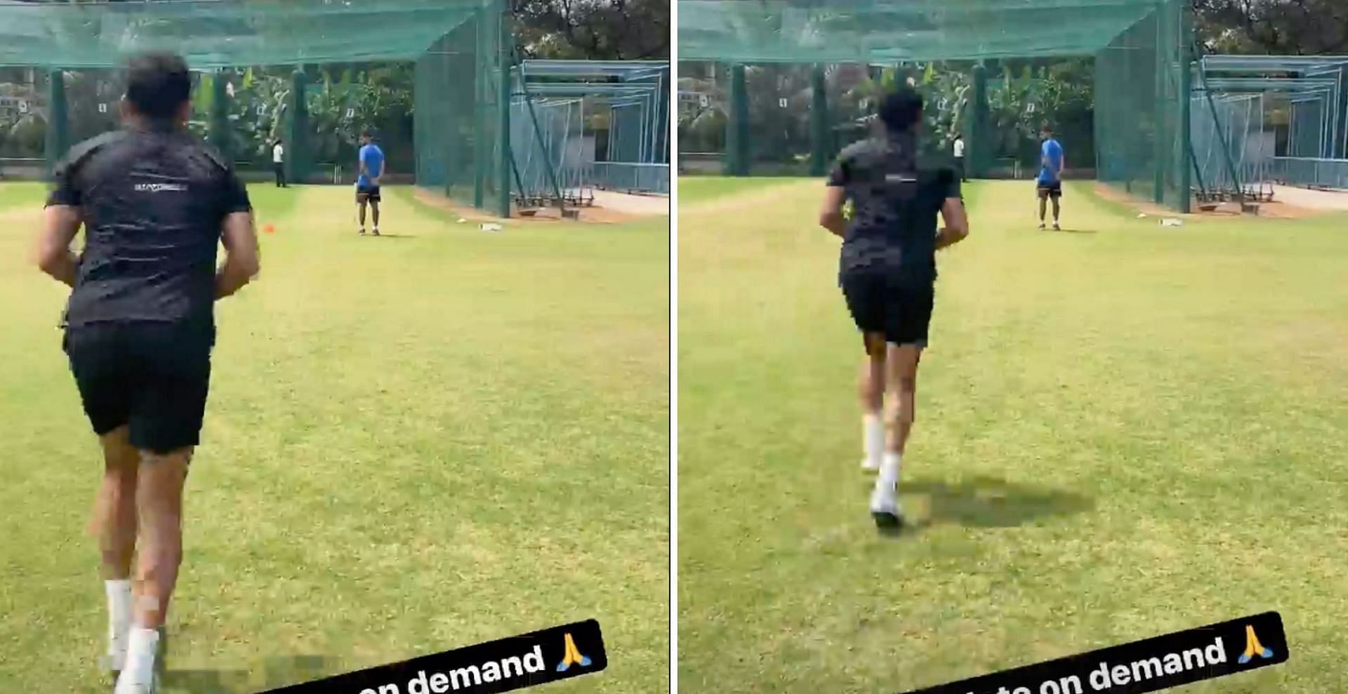 NCA में गेंदबाजी करते हुए दीपक चाहर (Credit: Instagram/Deepak Chahar)