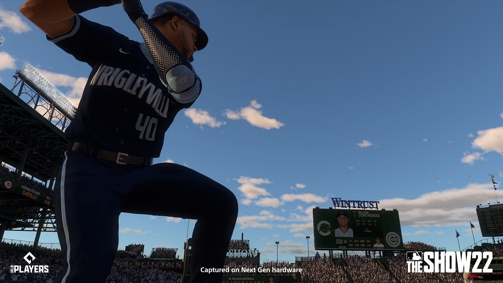 Wilson Contreras in The Show (Image via MLB The Show Twitter page)