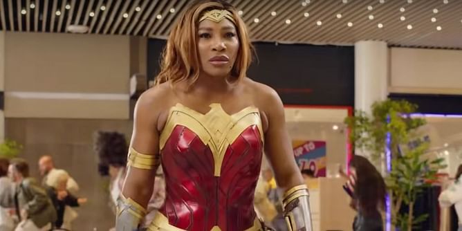 Serena Williams seen as racquet-wielding Wonder Woman in TV commercial