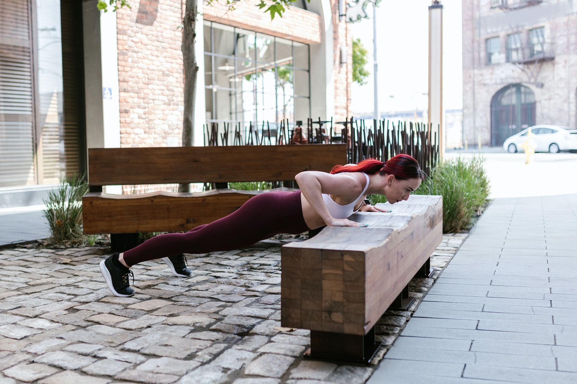 The incline push-up is ideal for beginners and anyone doing upper body and shoulder workouts (Image via Pexels/Rodnae Productions)