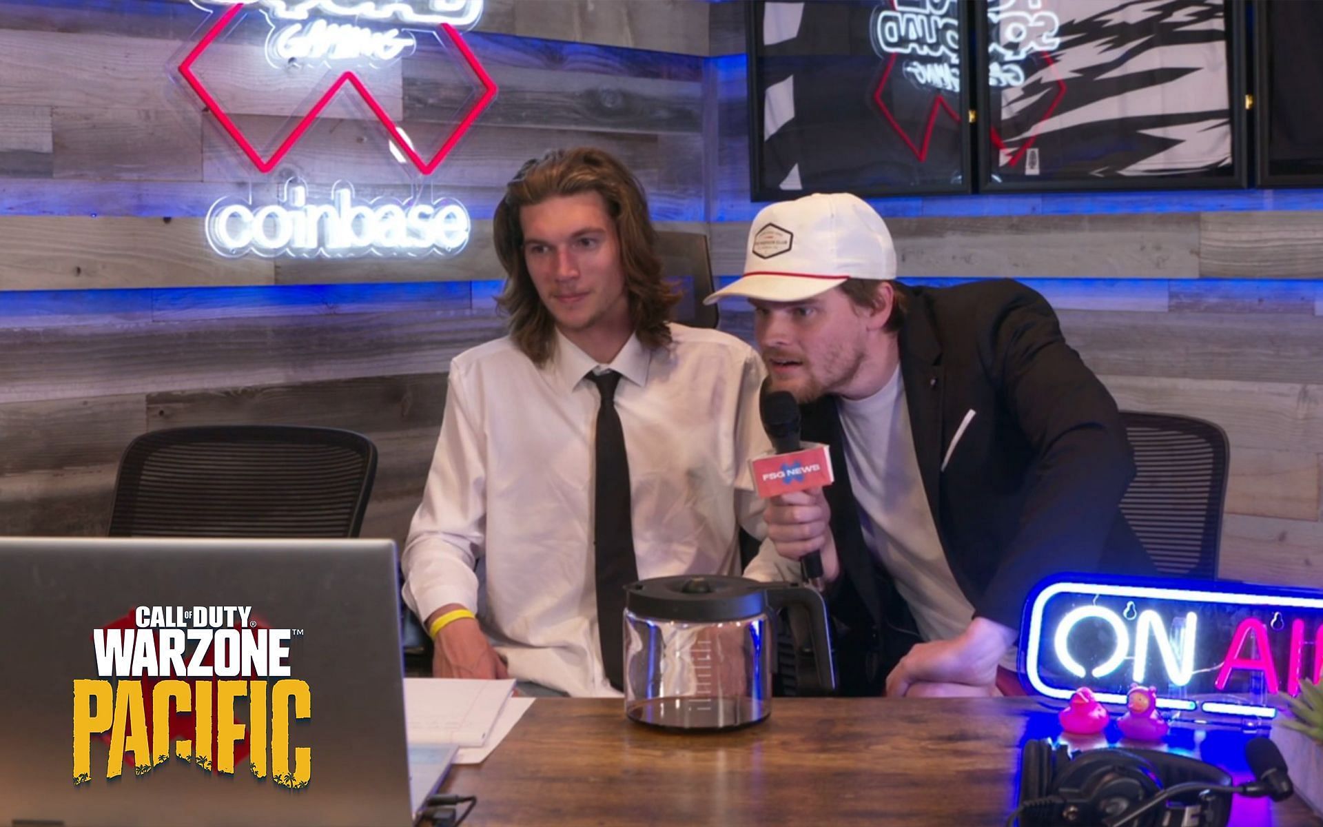 Jake Lucky and Grady Rains were the hosts of the Call of Duty Warzone alleged cheater&#039;s fate decider show (Image via Full Squad Gaming)