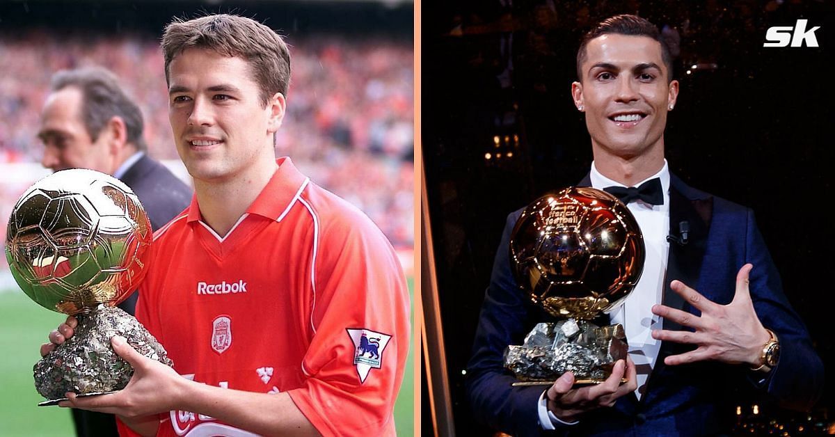 Michael Owen (left) and Cristiano Ronaldo (right)