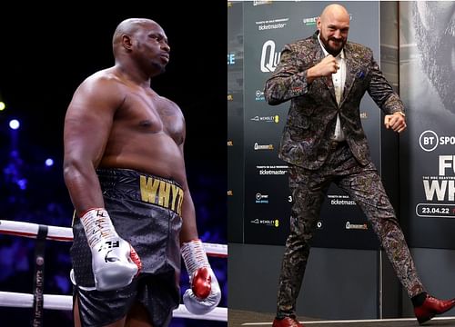 Dillian Whyte (left), Tyson Fury (right)