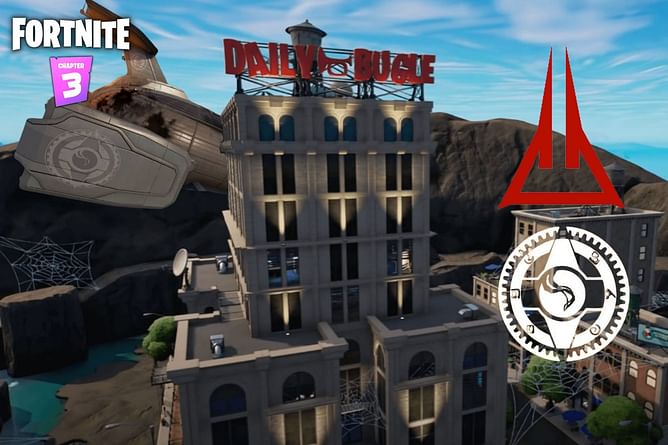 Fortnite IO Blimp at Daily Bugle crashes after loopers win it back