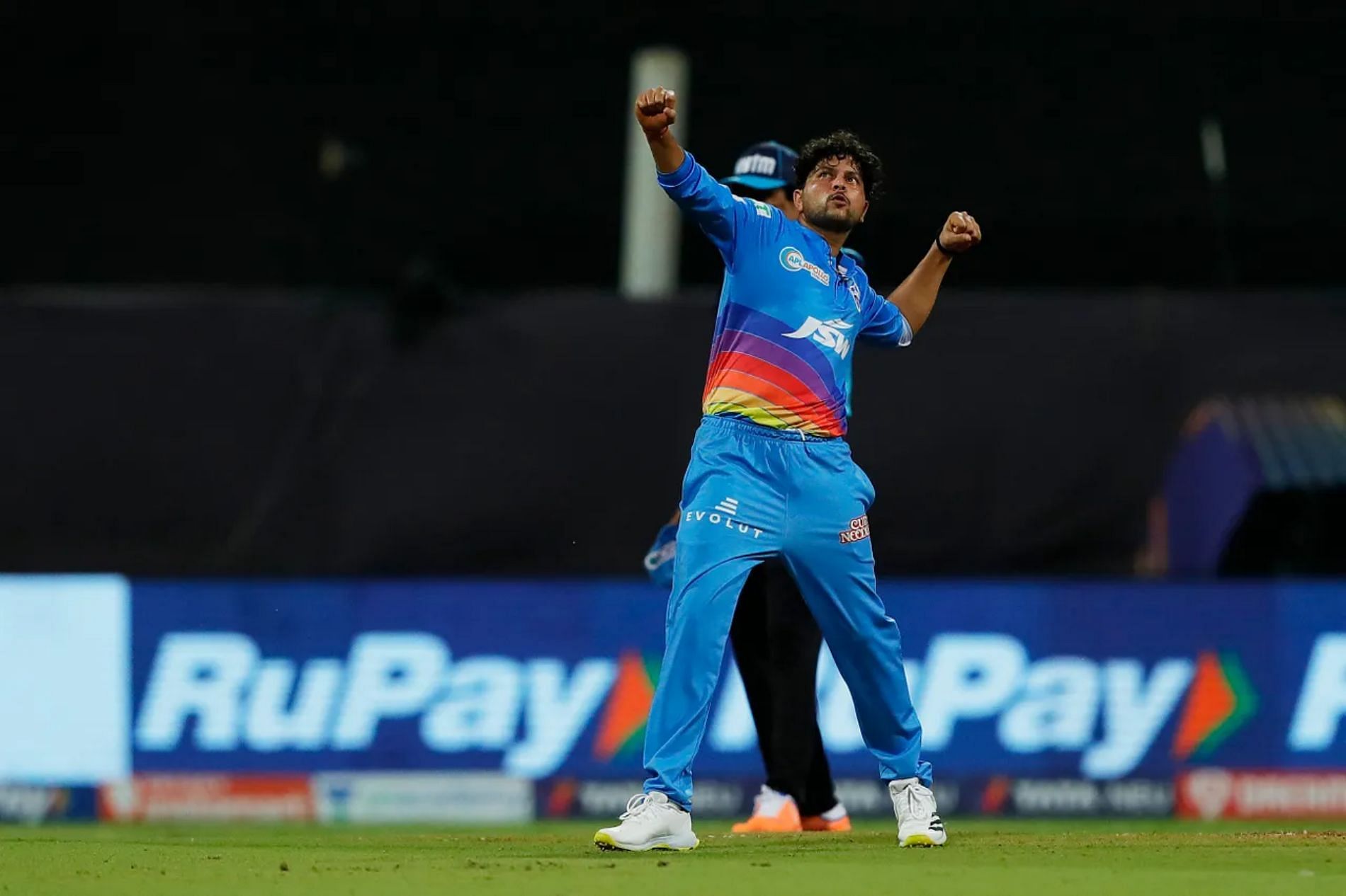 DC spinner Kuldeep Yadav was too good for KKR once again. Pic: IPLT20.COM