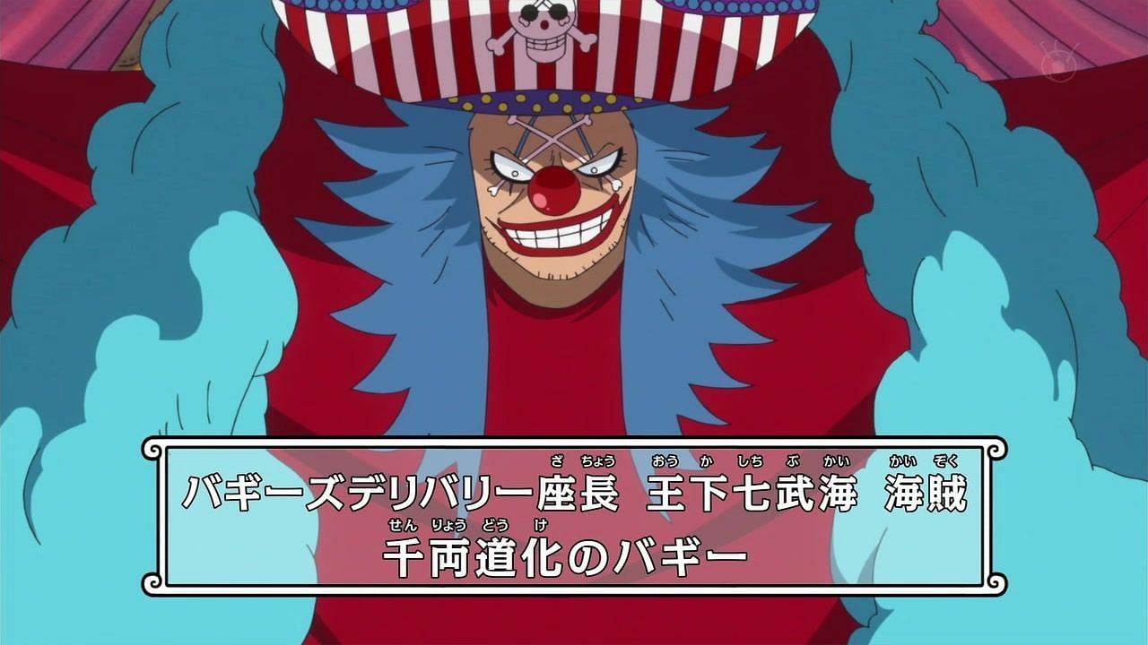 Buggy as seen in the One Piece anime (Image via Toei Animation)