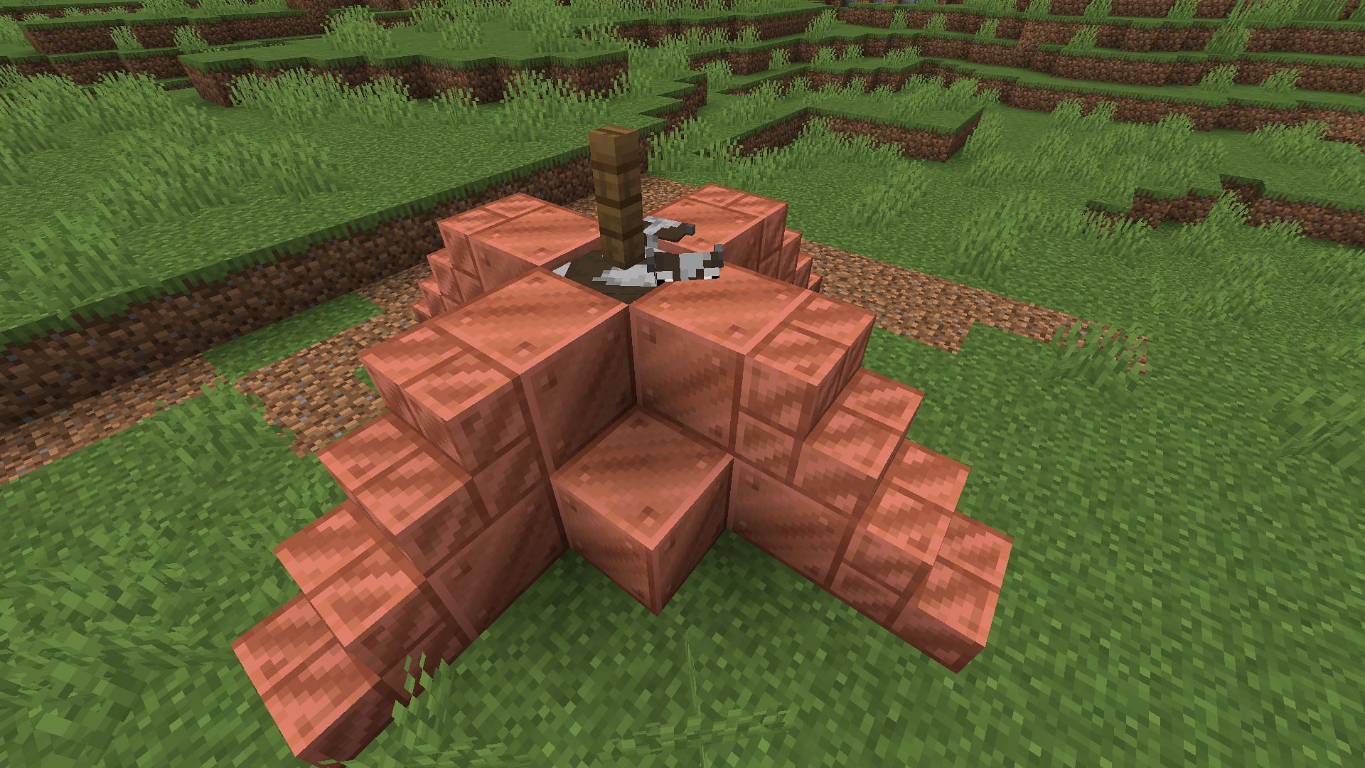 A basic cow crusher (Image via Minecraft)