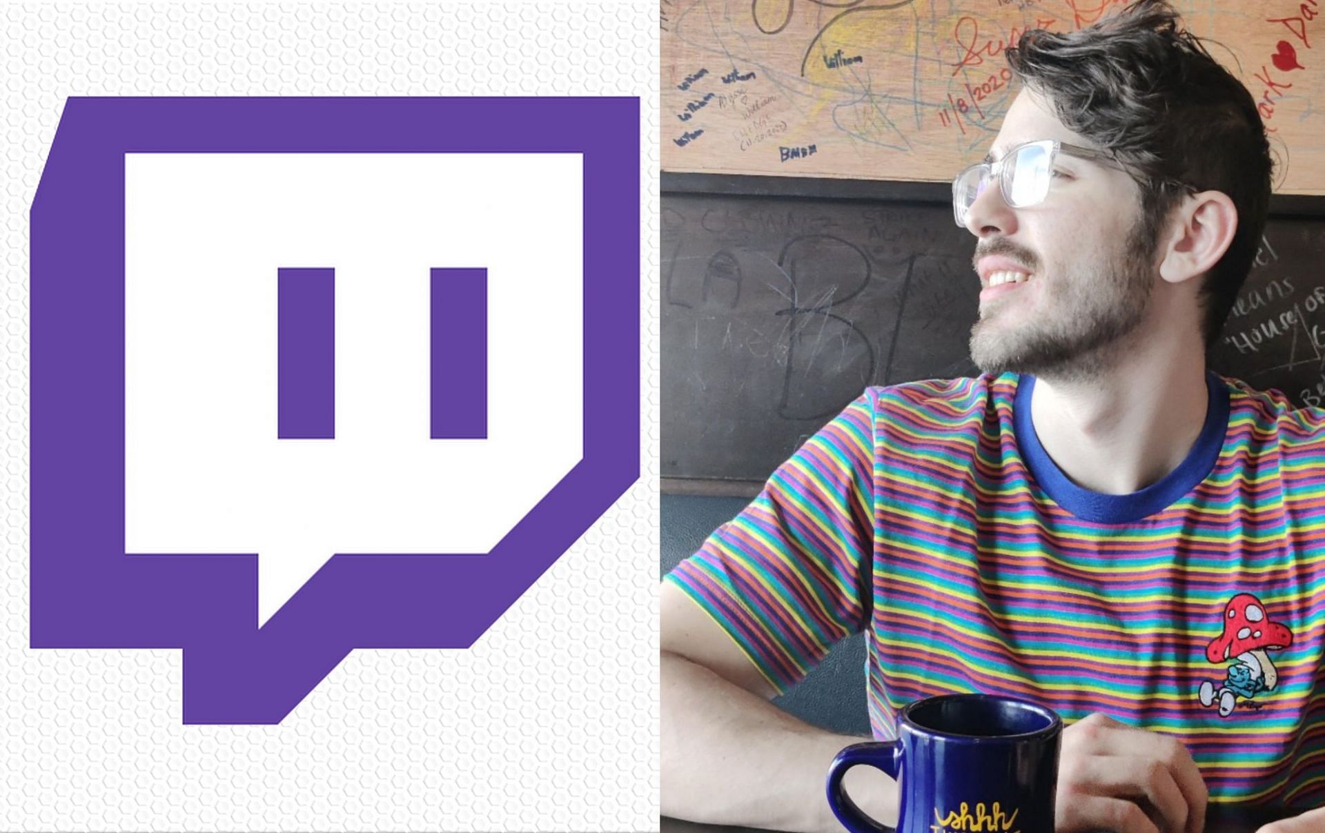 Twitch streamer and Overwatch professional player Gurululz was banned briefly on Twitch (Images via Guru/Twitch)