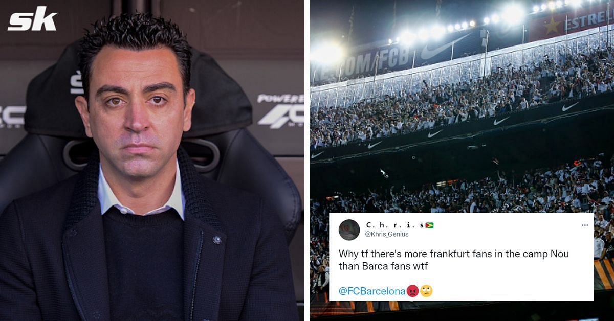 Barcelona manager Xavi talks about Frankfurt crowd in Europa League loss