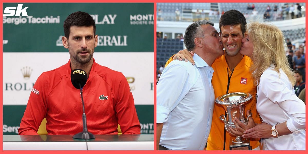 Novak Djokovic spoke in his press conference about what advice he would give his younger self