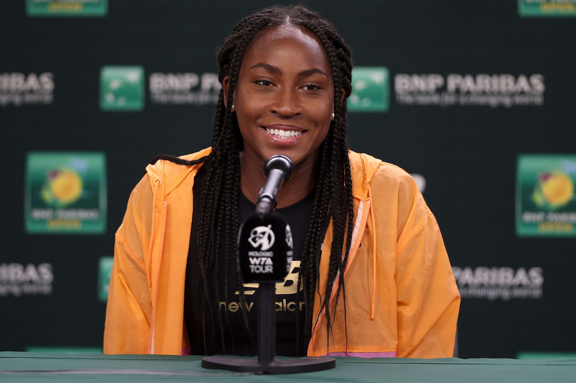 Coco Gauff at the 2022 Indian Wells Open.