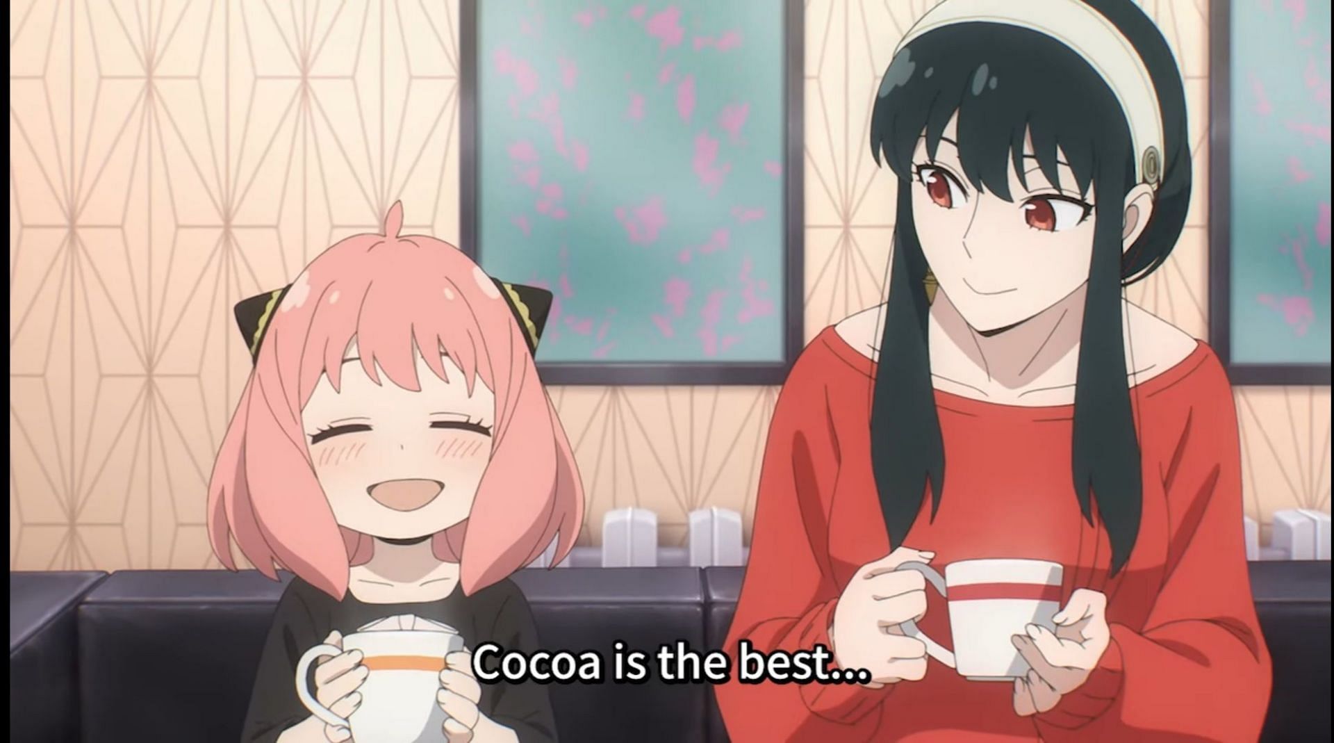 Yor and Anya bonding over cocoa (Image via Muse Asia)